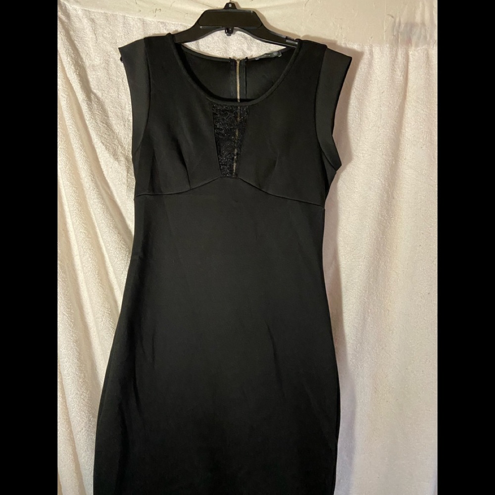 LBD lace cutout on chest , like new